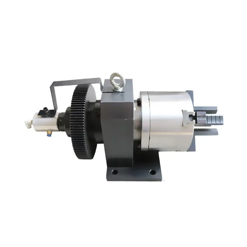 Low Cost Manual Dual Acting Chuck and Split Type Solid Pneumatic Feeding Chuck for Laser Tube Cutter Diameter 160mm 220mm