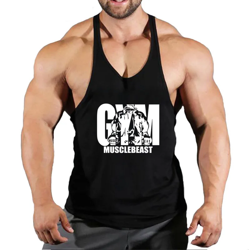 

Men's Hardcore Gym Stringer Tank Top - For Dedicated Lifters, Durable Sleeveless Vest to Power Through Intense Workouts