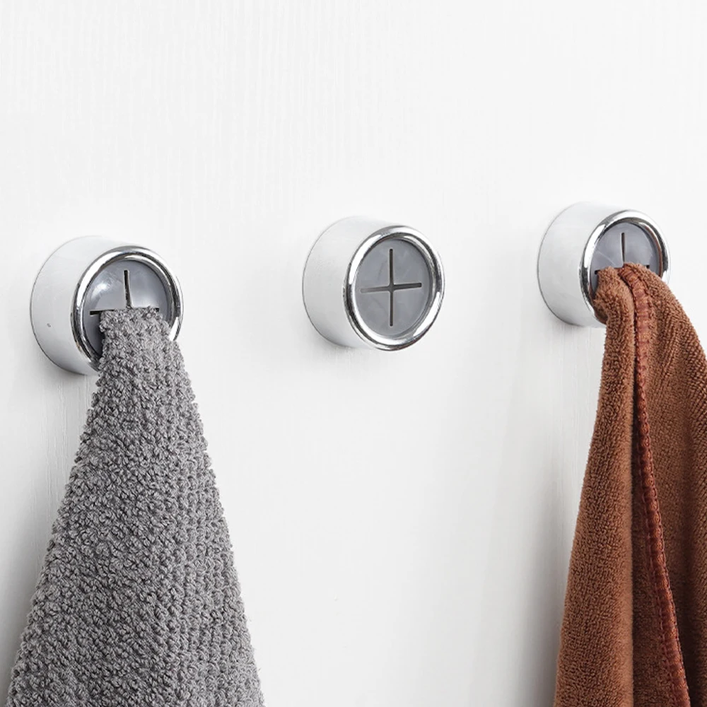 4/1Pcs Towel Plug Holder Self Adhesive Round Wall Hooks Bathroom Organizers Towel Storage Rack Kitchen Dish Cloth Hanger Clips