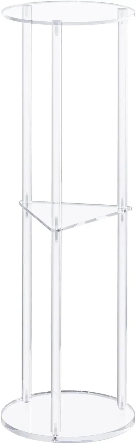 Acrylic Drink Table for Small Spaces, Martini Table for Living Room, Small Drink Side Table, 3 Tiers, 8