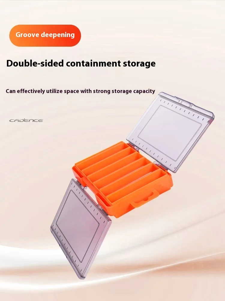 Kaidensi Double-Sided Bait Box, Fake Bait, Micro-Item Storage Box, Large-Capacity Portable Multi-Functional Thickened Bait Box