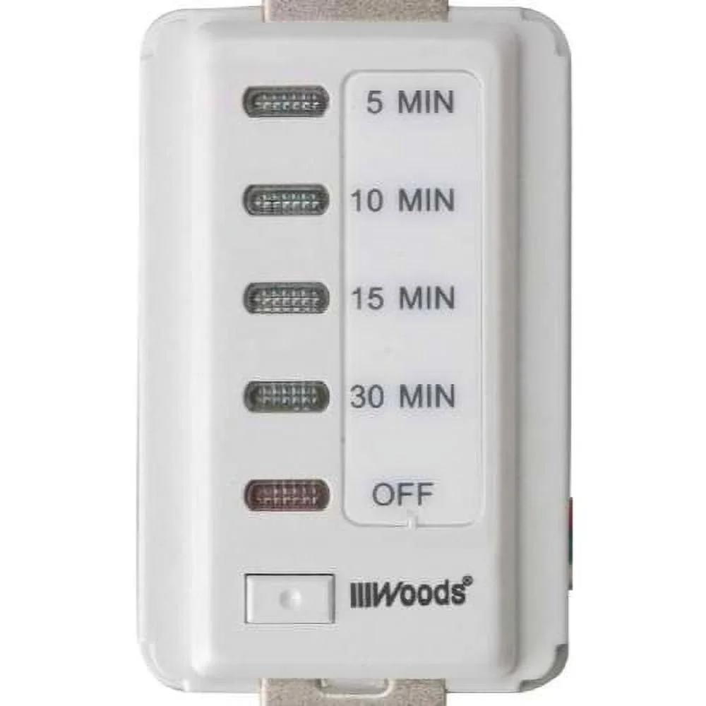 In-Wall Digital Countdown Timer 5-10-15-30 Minute Programmable Switch Energy Saving Lights Fans Heaters Easy Installation