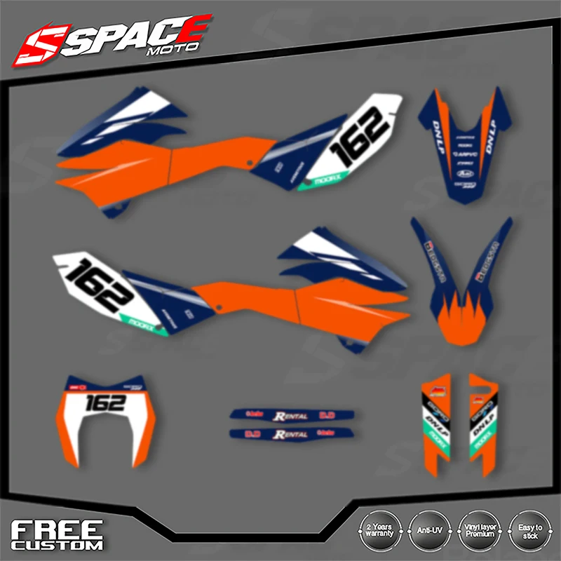 

SPACE Custom Motorcycle Graphics For KTM 2012 2013 2014 2015 2016 2017 2018 SMC-R690 Decal Stickers Kits 012