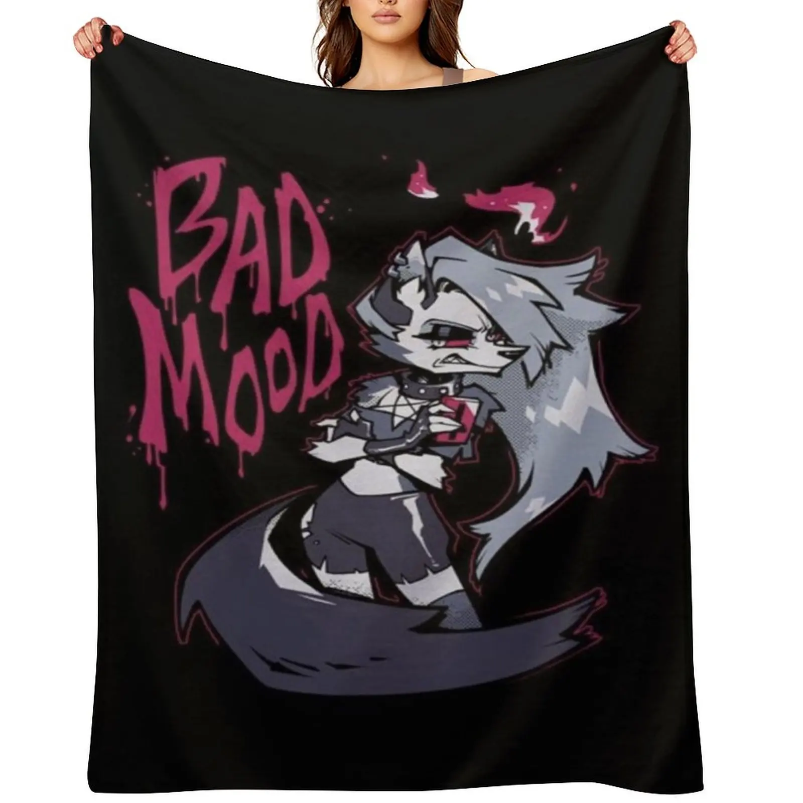 

Helluva Boss Loona Throw Blanket Blankets For Bed Nap cosplay anime Quilt Blankets