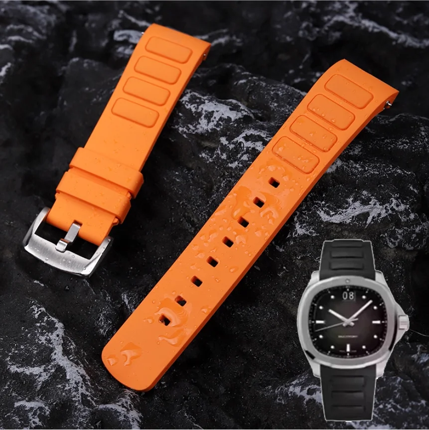 الأصلي منحني الرجال حزام ساعة مطاطي ل ميدو جديد Multifort TV M049.526 الرياضة حزام الساعات الإفراج السريع الأخضر الأزرق حزام سيليكون