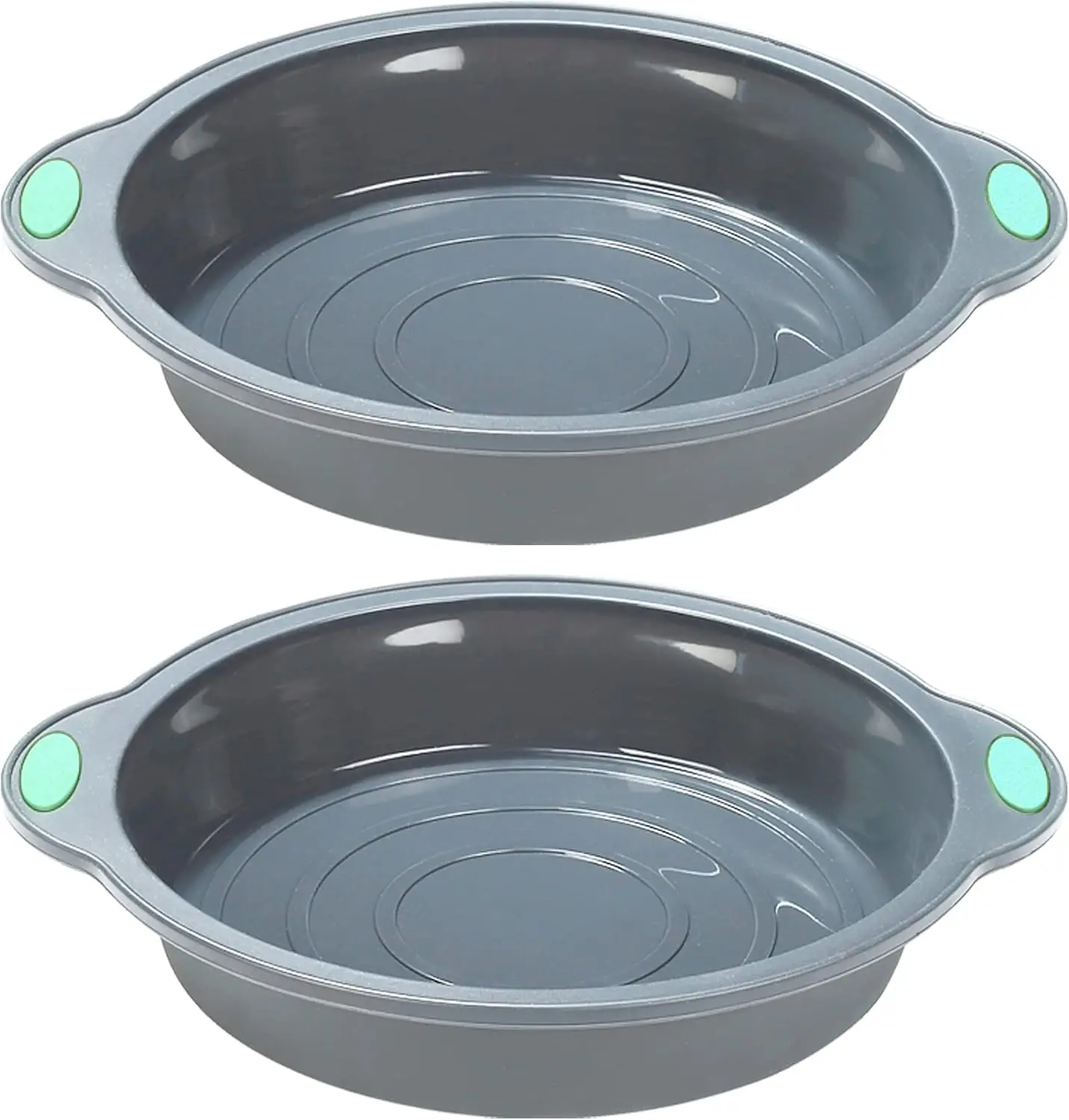 

9 Inch Silicone Round Cake Pans, 2 Pack Nonstick Silicone Baking Pans Set, Food Grade Cake Molds,