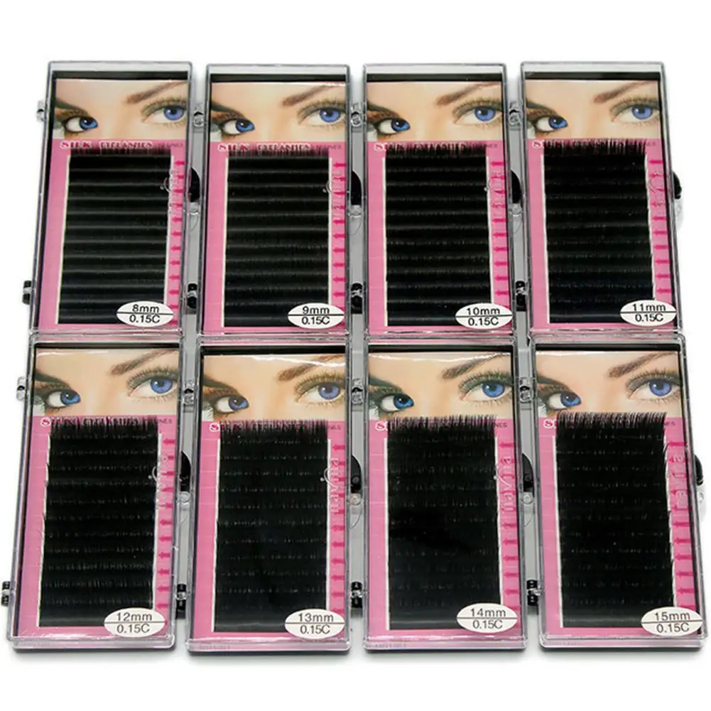 Eyelashes False Eyelashes Natural Manual Technology Close Row Fiber Grafting Eyelashes Beginners Practice False Eyelashes 0.15C
