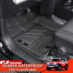 2007-2022 for Toyota FJ Cruiser TPE rubber waterproof car floor mats interior carpet protective pads interior supplies
