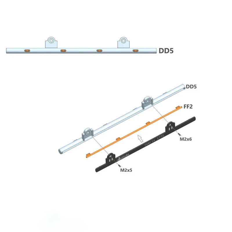 1/14 타미야 RC 트럭 티퍼 스카니아 770S 6X4 56368 모델용 LED 사이드 스커트 조명 램프 바, 자동차 DIY 부품, 1 쌍