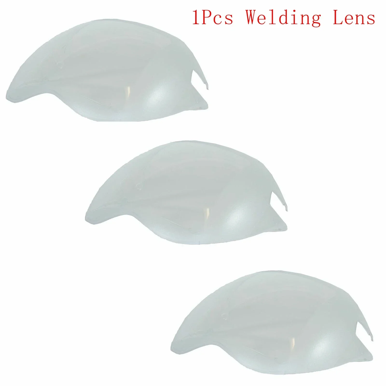 1Pcs Welding Screen Lens And Clip Transparent PC Plastic Lens For Chameleon Welding Mask Darkened Elements Soldering Helmet Lens