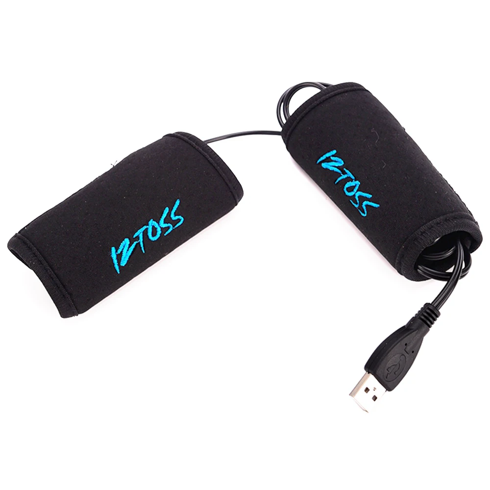 AliExpress HulitTop 1 Pair Motorcycle Heated Grips USB Electric Bicycle Motorbike Handle Handlebar Warmer 7.5W  Anti Slip Bicycle Removable Grips