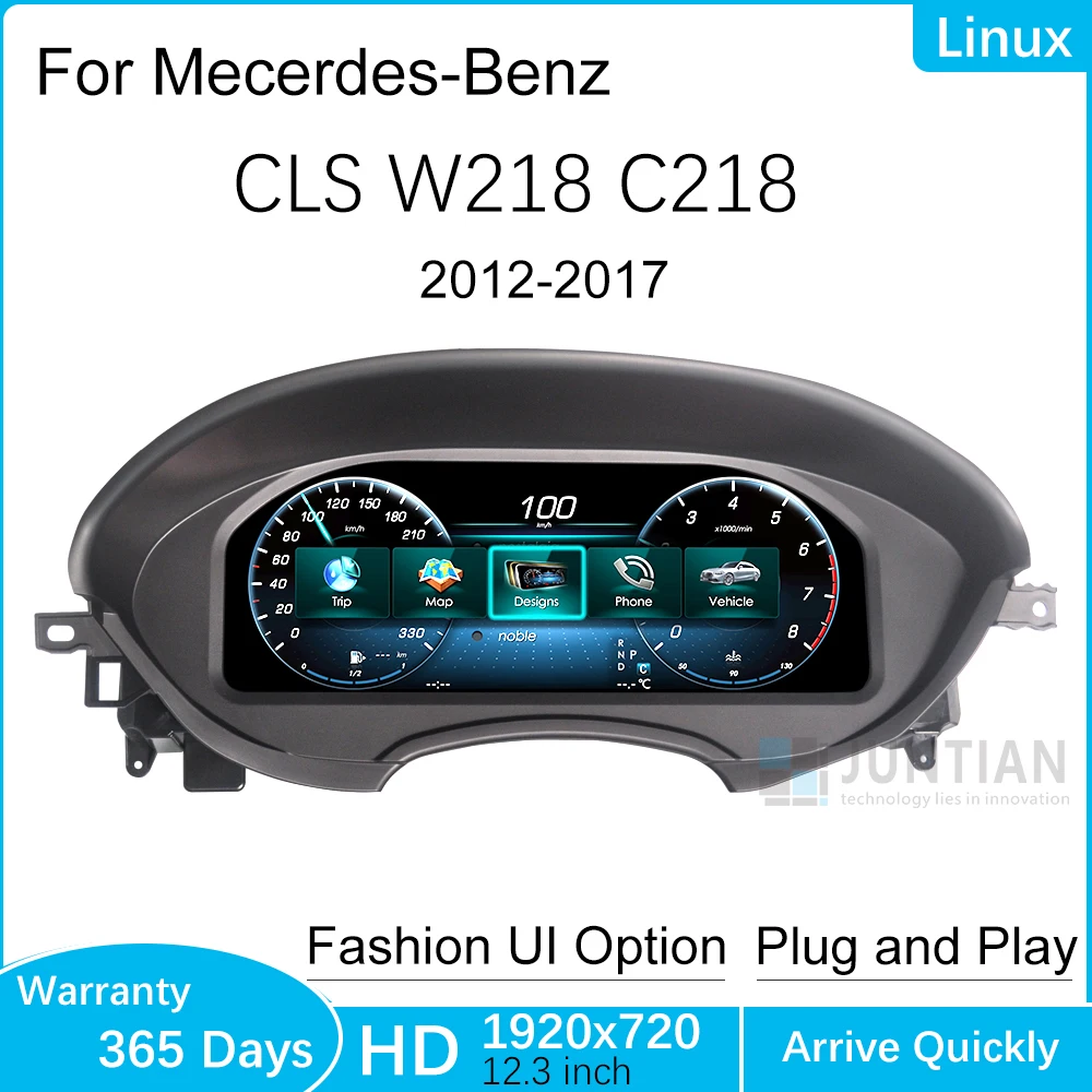 

LCD Digital Dashboard For Mercedes Benz CLS W218 2012-2017 Instrument Paneel Cockpit with Carplay Android Auto suitable LHD