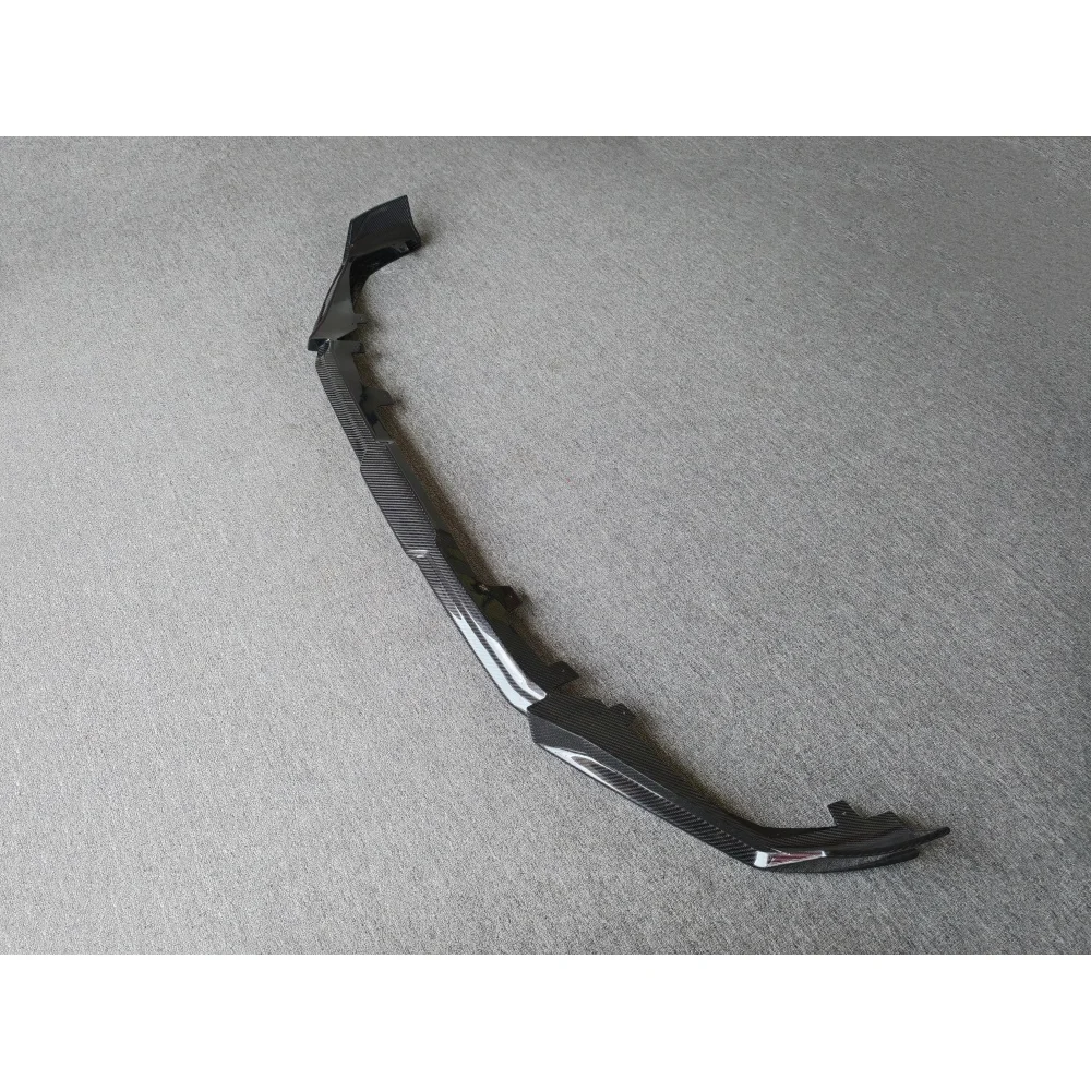 Car Front Lip Upgrade Aul Style Dry Carbon Fiber Front Bumper Lip Front Splitter Suitable for 19-23 X6M 2