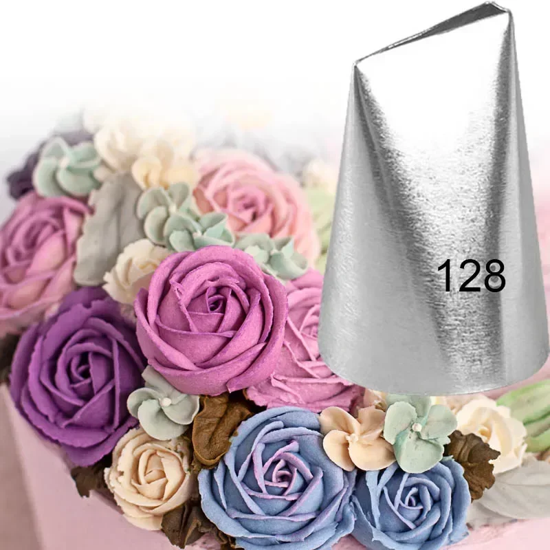 #128 #874 Large Rose Piping Nozzle Cream Pasting Tools Cake Cream Decoration Tips Straight Rose Petals Pastry Nozzles pasteleria