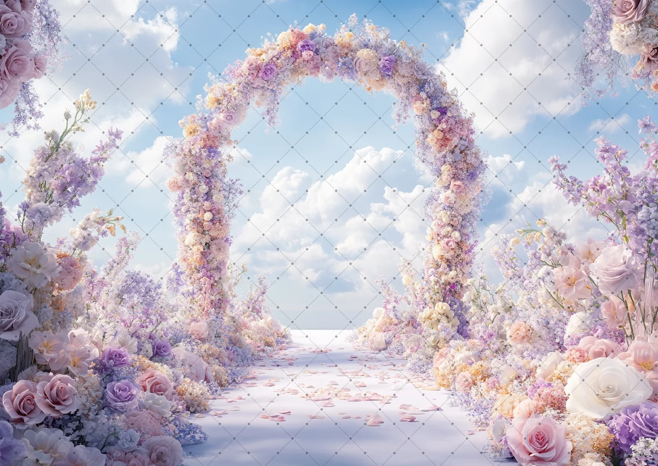 الأبيض الوردي قوس الزهور خلفية الستار شنقا اللف النسيج خلفية الستائر الزفاف عيد ميلاد الديكور التصوير الدعائم