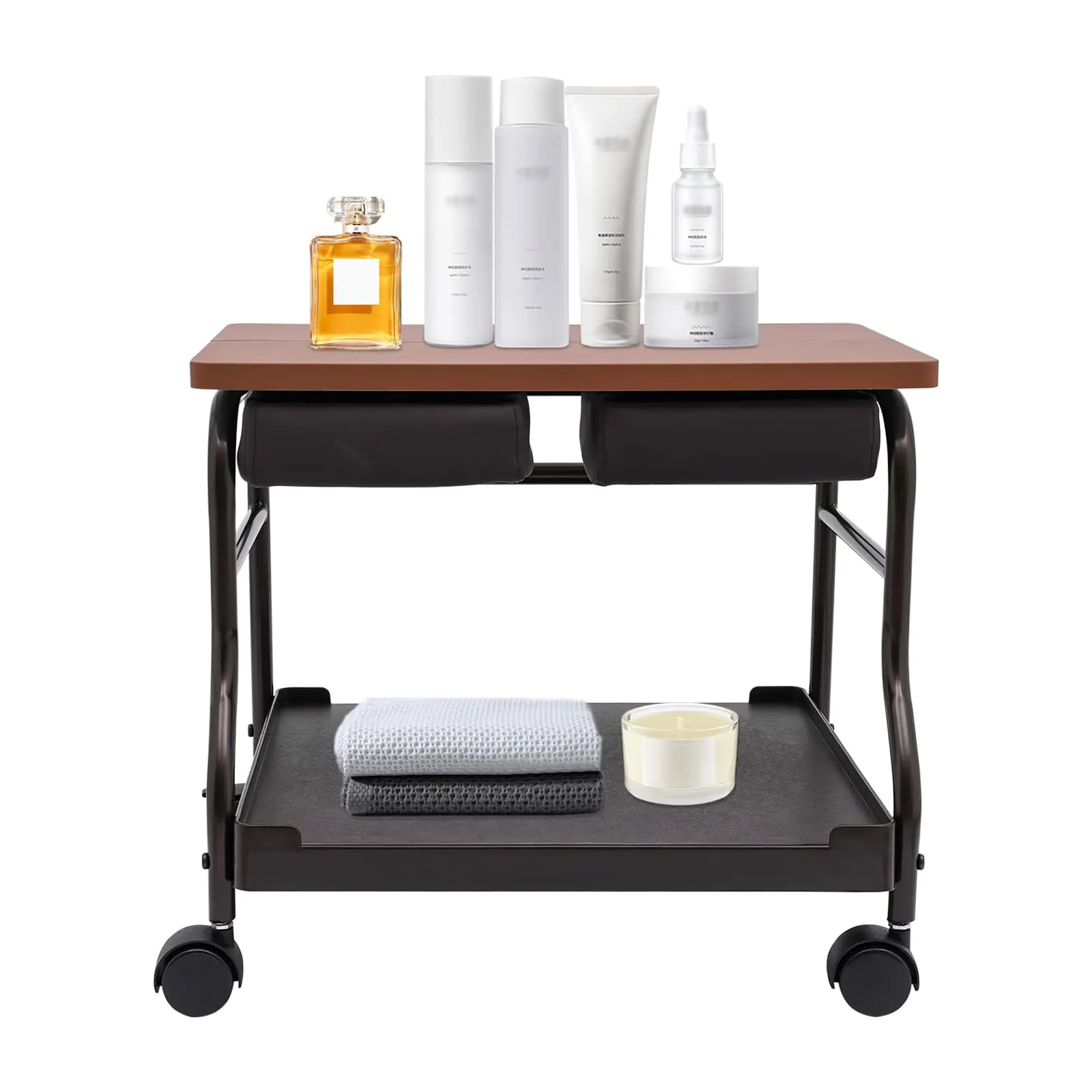 

Beauty Salon Nail or Foot Bath Spa Portable Trolley, Cart for Foot Rest Pedicure Manicure Furniture Massage Table Salon Supplies,