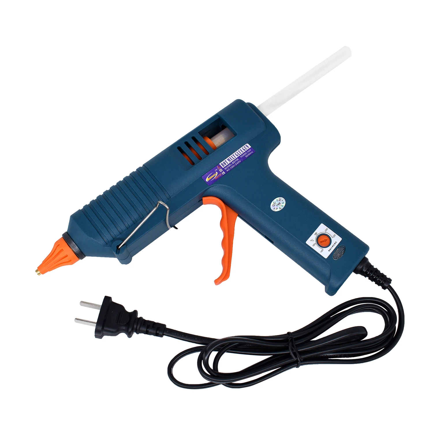 150w Hot Glue Gun, 4 Combinations, Adjustable Temperature, Suitable For Craft Repair Diy Use 11mm Glue Stick Purecopper Nozzle