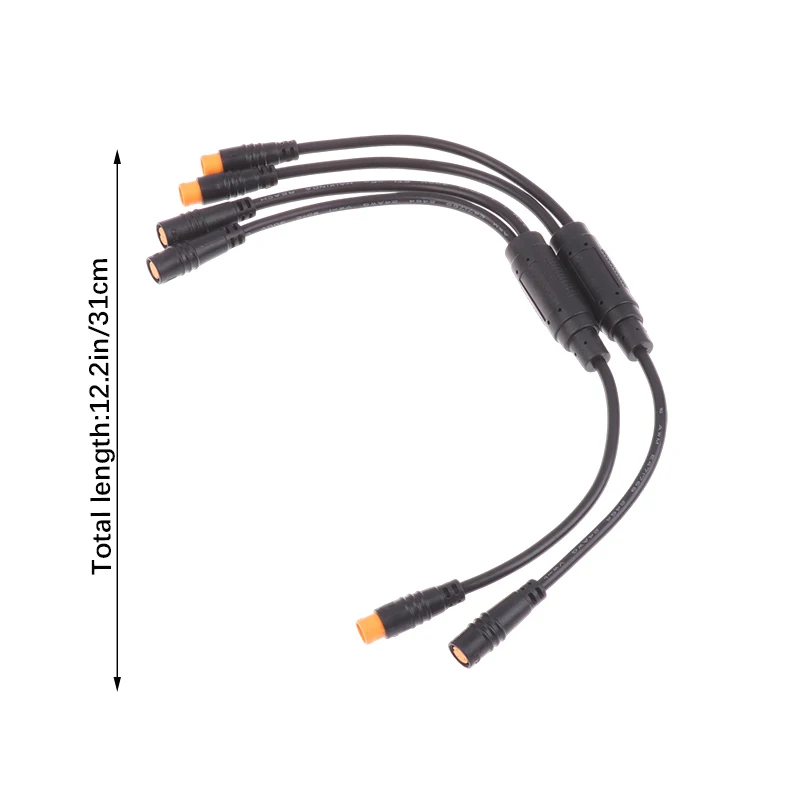 كابلات توصيل Y-Splitter 1T2 3 دبوس مقاومة للماء لأجهزة استشعار إشارة الدراجة الإلكترونية: أجزاء سلك للدراجات البخارية الكهربائية BAFANG والدراجات