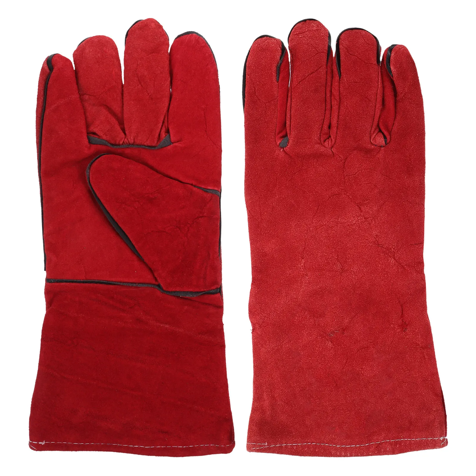 

1Pair Anti-Bite Protective Gloves Parrot Training and Feeding Gloves Hand Cover Red Pet Feeding Supplies