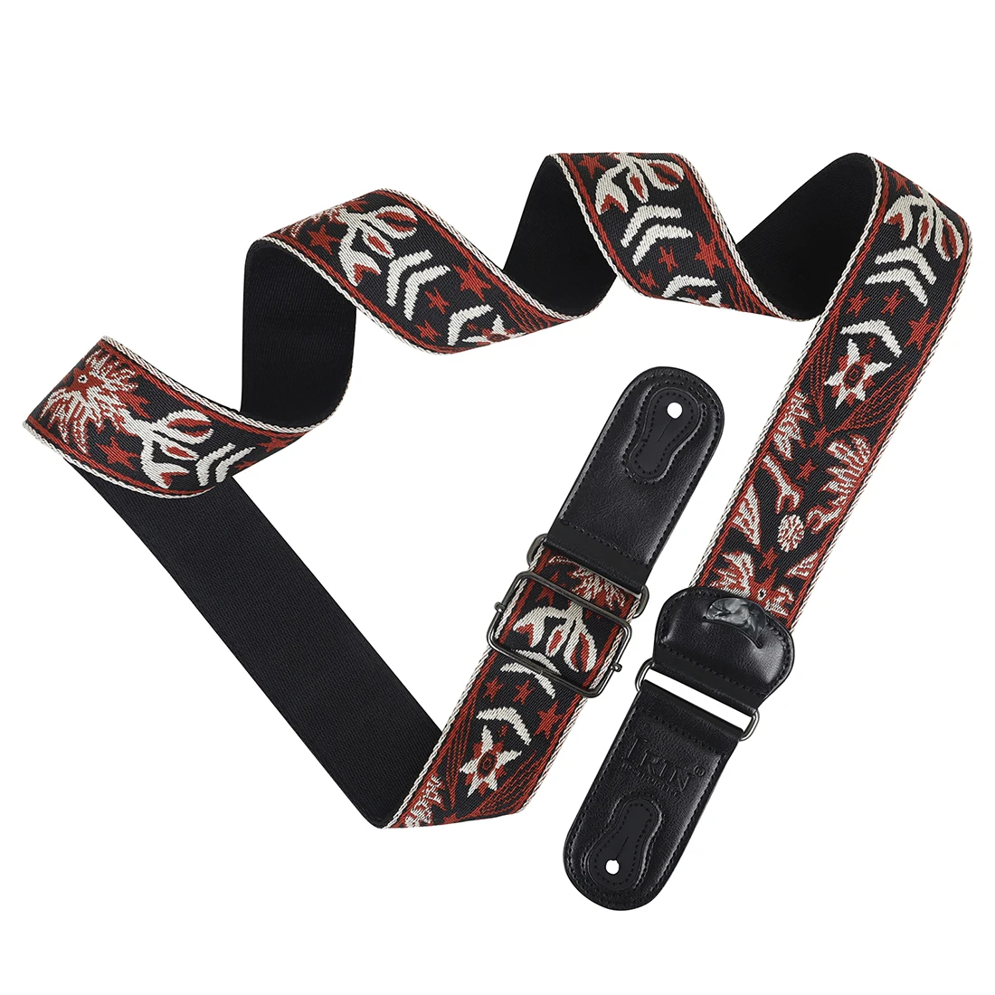 Adjustable Guitar Strap Cotton Embroideryig Printing Ethnic Style Pure Cotton Embroidery String Instrument Guitar Accessories