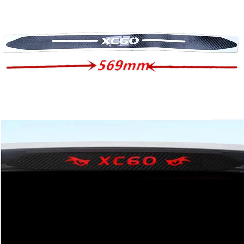 

1 шт., автомобильные наклейки из углеродного волокна для стоп-сигнала, стоп-сигналы для Volvo XC60 2009-2017 2018-2024, Стайлинг автомобиля
