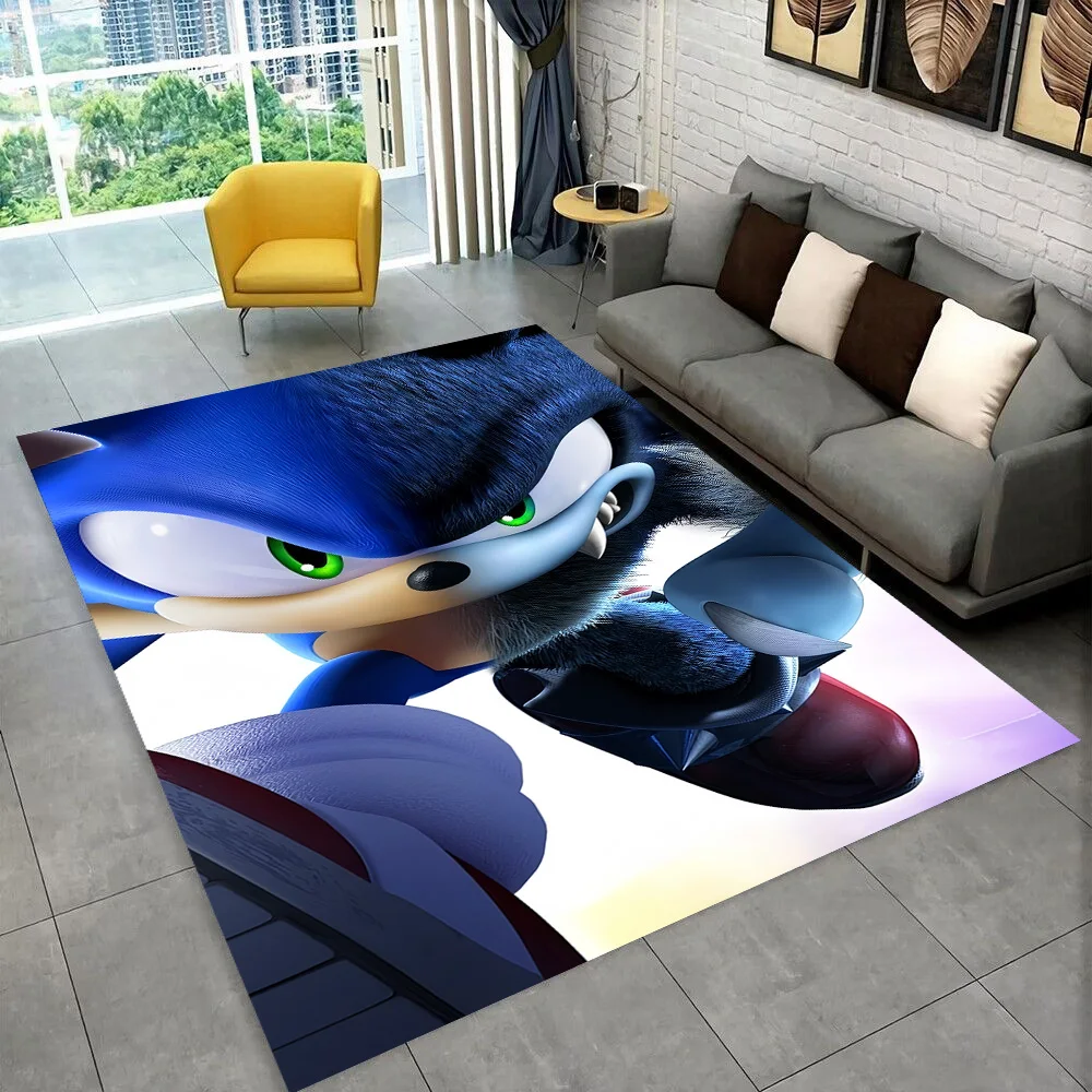 سجادة منطقة كلاسيكية كرتونية ثلاثية الأبعاد S-Sonik ، سجادة لغرفة المعيشة وغرفة نوم الأطفال أريكة ممسحة ديكور ، سجادة أرضية مضادة للانزلاق للعب الأطفال