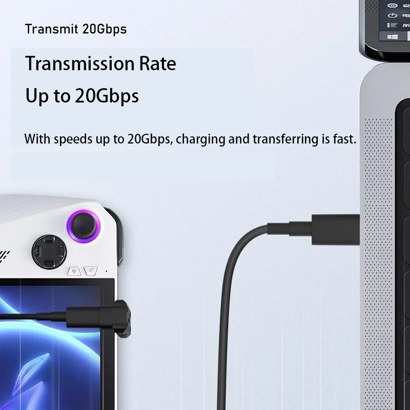 Adaptateur en forme de U mâle vers C femelle, USB 3.1, U Cave, adapté pour ASUS, ROG, Ally, déterminer Steamdeck, console de jeu Swich