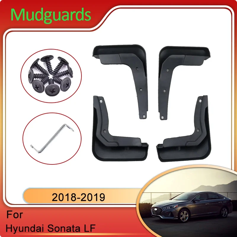 

For Hyundai Sonata LF 2018 2019 Car Front Rear Wheels Mudguards Splash Fender Mudflaps Anti-splash Auto Stying Accessories 4pcs