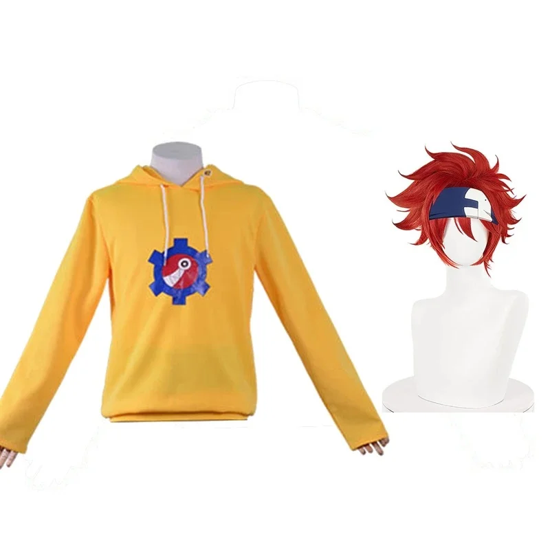 ♥ 2026 New SK8 The Infinity Cosplay Reki Kyan Costume SK s Eight Skateboard Uniform Suit Yellow Hoodie Sweatshirt Bl ★ Look at m