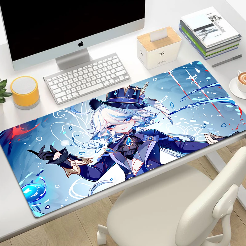 Genshin Impact Mouse Pad Furina Gamer Mousepads Gaming Mousepad Keyboard Mat Large Mouse Pads Big Computer Anime XXL Desk Mats