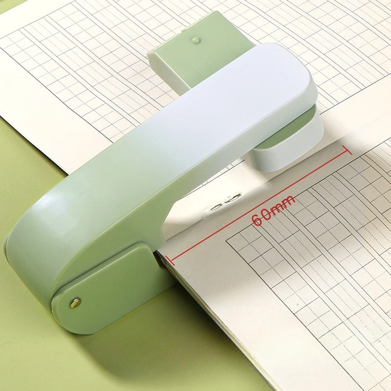 Stylish 360 Degree Rotatable Stapler Labor-saving Design Portable Stationery Practical Office Supplies for Students Daily Use