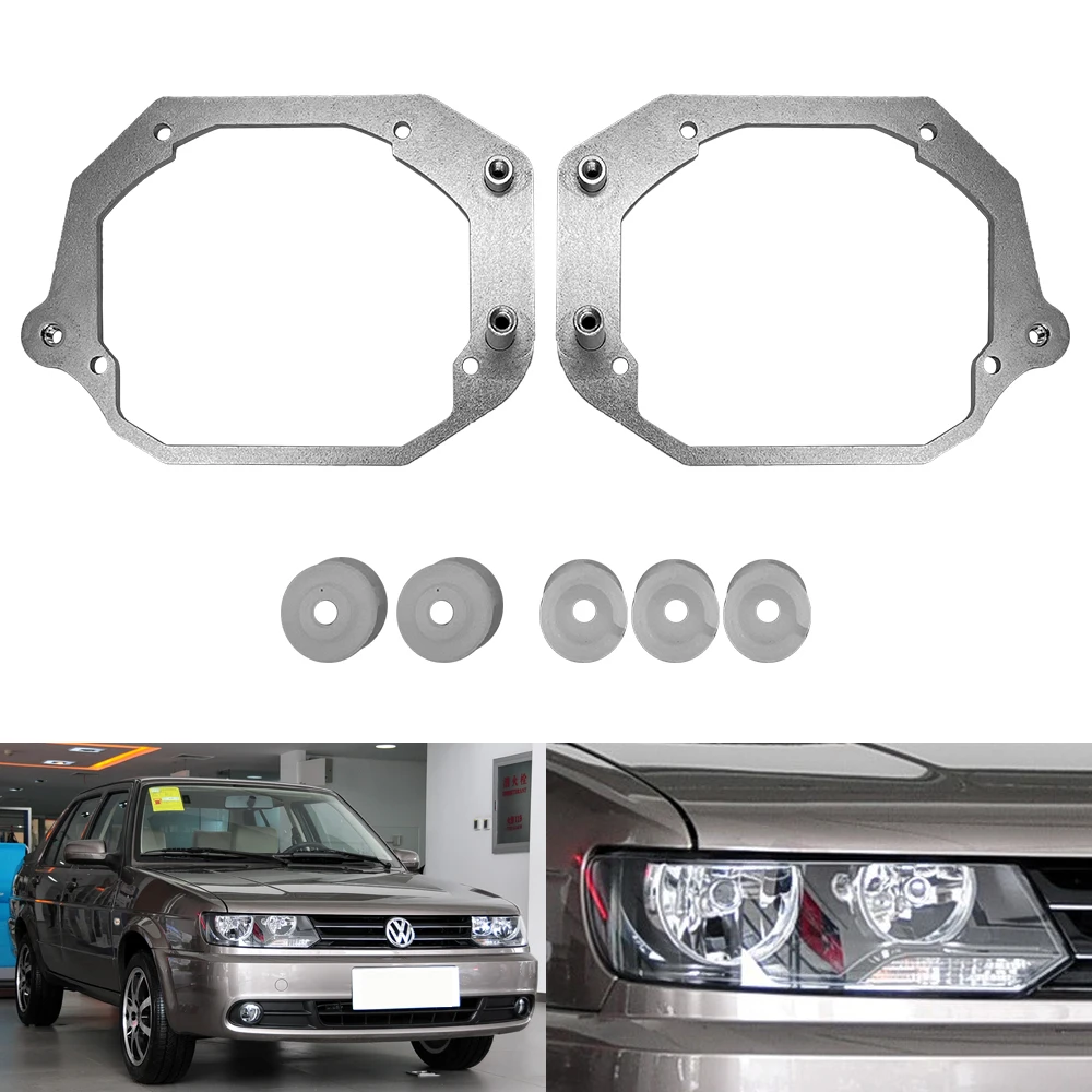 Taochis Car-Styling Adapter Frame Headlight Bracket for VW Volkswagen Jetta 2010-2012 Hella 3R G5 5 Projector Lens