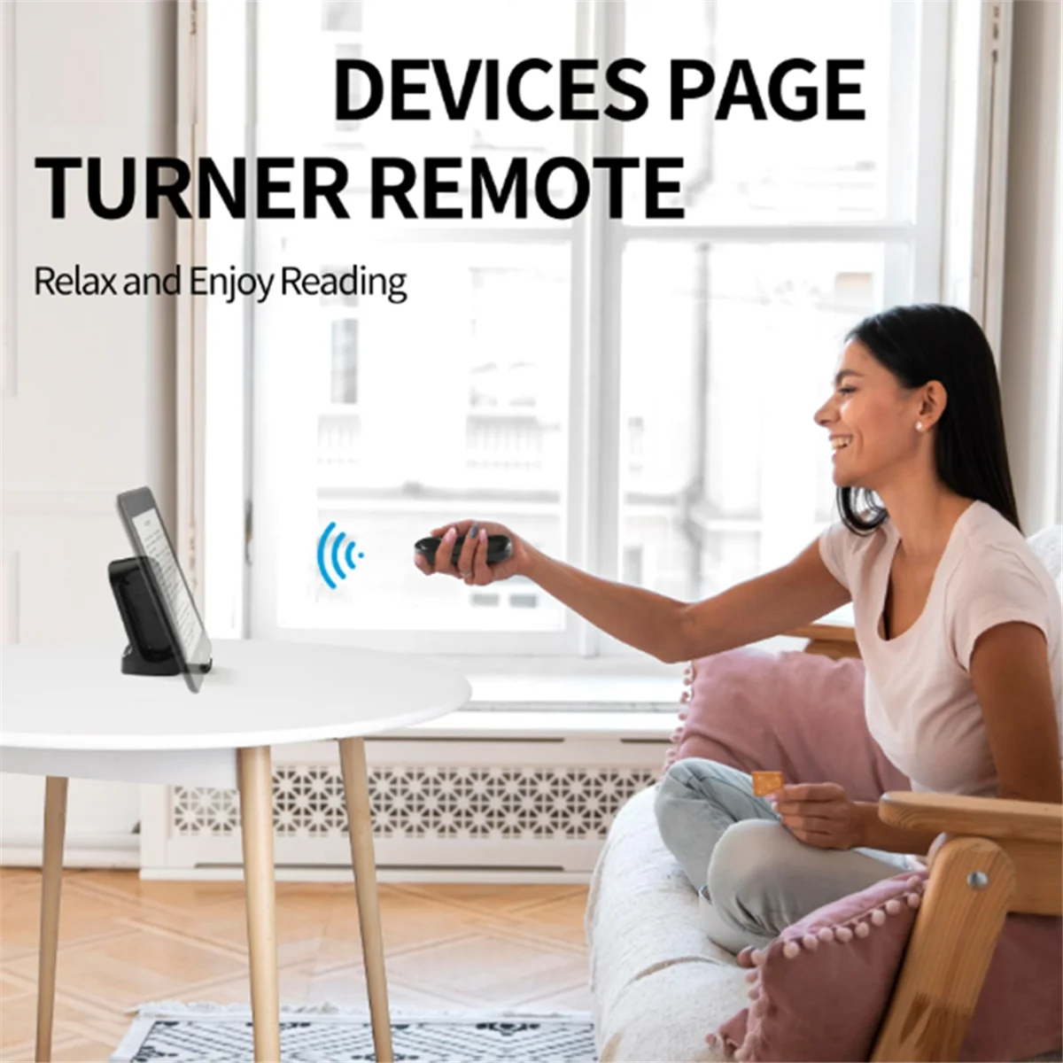 RF Remote Control Page Turner Page Turner Clicker for Kindle Paperwhite Oasis Kobo EReaders for IPad Tablets