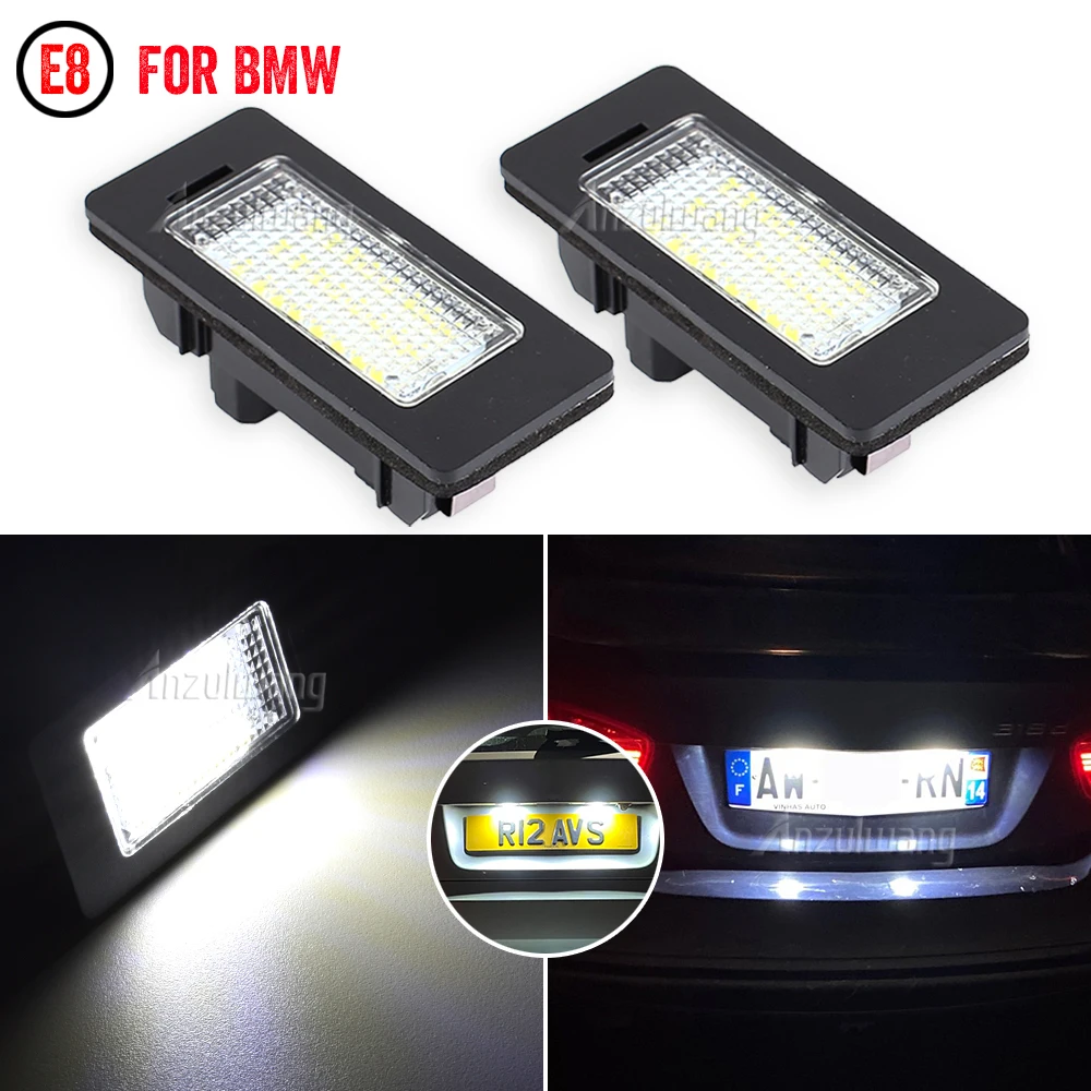 

2pcs led License Plate Light Canbus Number Lamp For BMW E92 E93 F30 F31 F45 E39 E60 F11 E70 X5 E84 X1 E82 F22 E90 E91 E61 F10