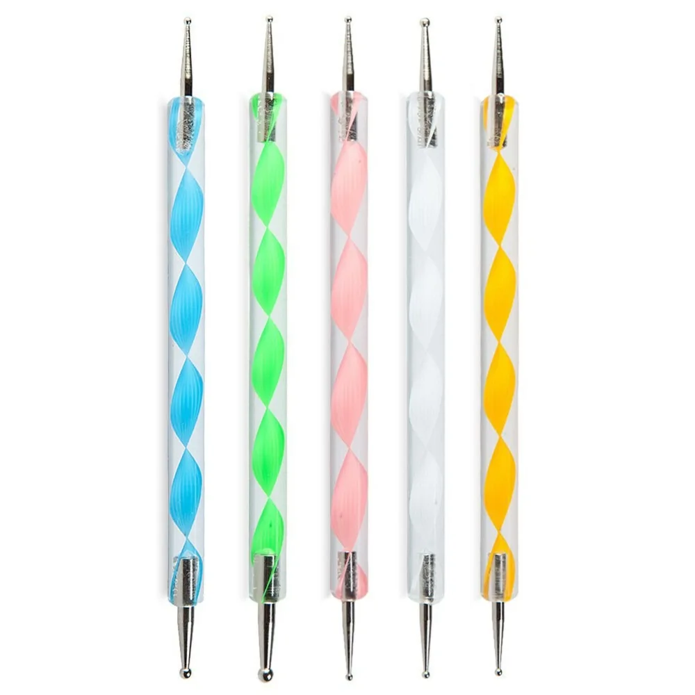 27-teiliges professionelles Nagelset: Pinsel + Punktierwerkzeuge + Liner + Palette & Ständer | Komplettes Salon- und Heimwerker-Set