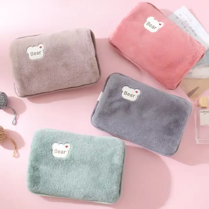 Garrafa de água quente recarregável bonito aquecedor de mão elétrico plugue da ue reutilizável saco de compressa quente almofada de aquecimento mão bolso mais quente