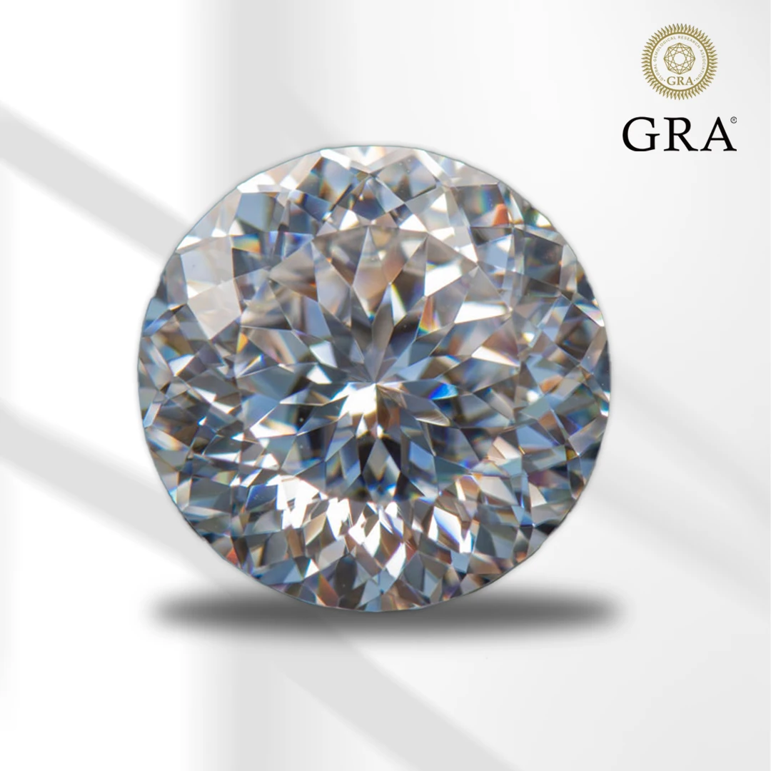 

Moissanite Stone 100 Faces Cut Round Shape D Color VVS1 with GRA Certificate for Gemstone Charms Top Jewelry Making Materials