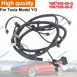 1067958-00-G Genuine Front Bumper Parking Sensor Wiring Harness With Foglight Plug For Tesla Model 3 Y 1067958-00-E Accessories