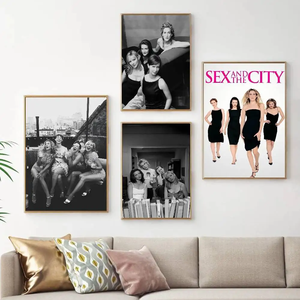 TV Series Sex And The City Anime DIY Sticky Poster Whitepaper Prints Posters Artwork Nordic Home Decor