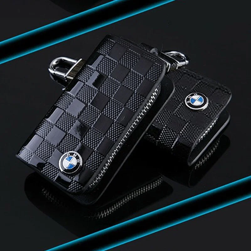 Leather Universal Crocodile Skin Car Key Bag Key Case For BMW 1 2 3 4 5 7 Series X1 X3 X4 X5 X6 X7 F10 F20 F30 G20 G30 F15 F16