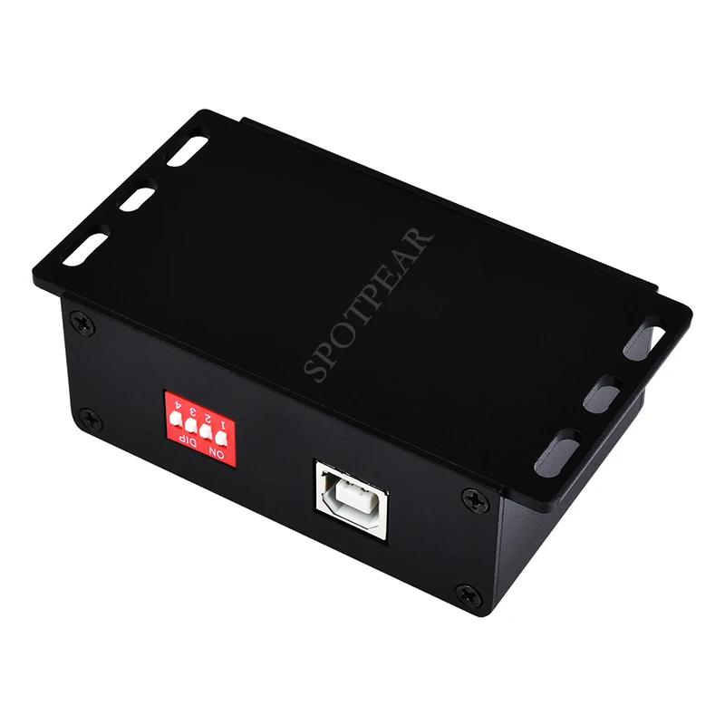 Industrial USB TO 4Ch RS485 Converter Aluminium Alloy Case Multi Protection Circuits Multi Systems Support