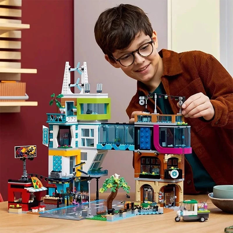 

LEGE2025 New Building Series 60380 City Metropolis Model Building Block Toy Christmas Birthday Gift 2010PCS