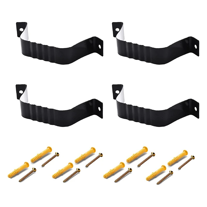 Downspout Adapter Gutter Downspout Strap 3X4 Leader Strap 3X4 (4 Pack)