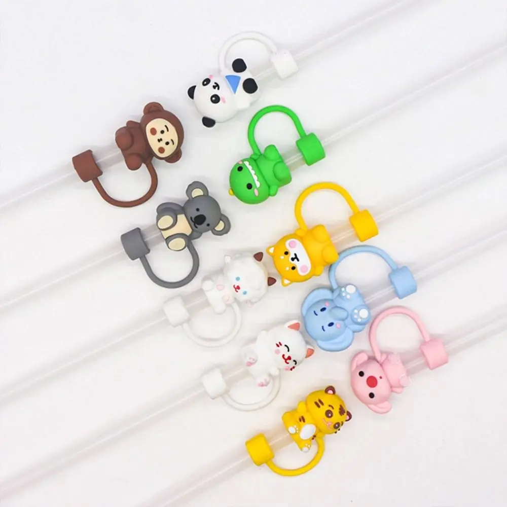 New Cup Accessories Silicone Straw Plug Dust-proof Splash Proof Drinking Dust Cap Kitchen Tool Drinkware Straw Tips Cover Bottle