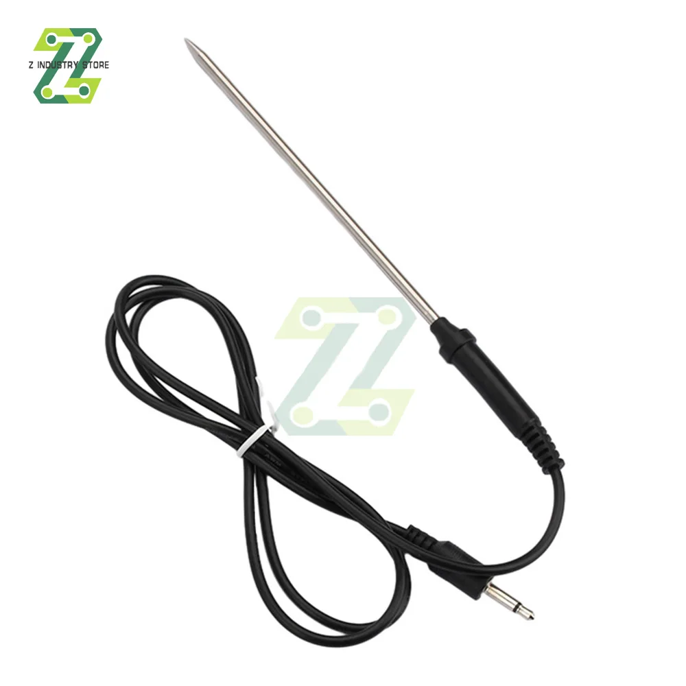 Food Meat Thermometer Probe Replacement Waterproof Temperature Probe Cooking Thermometer Probe Sensor Stainless Steel