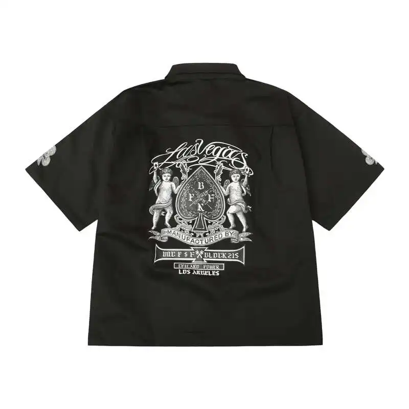 loose-casual-unisex-american-west-coast-chicano-short-sleeve-shirt-multiple-pockets-poker-print-fashion-urban-youth-summer-st