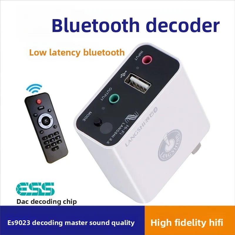 Bluetooth audio receiver DAC decoding lossless U disk playback HIFI sound quality to audio power amplifier adaptation