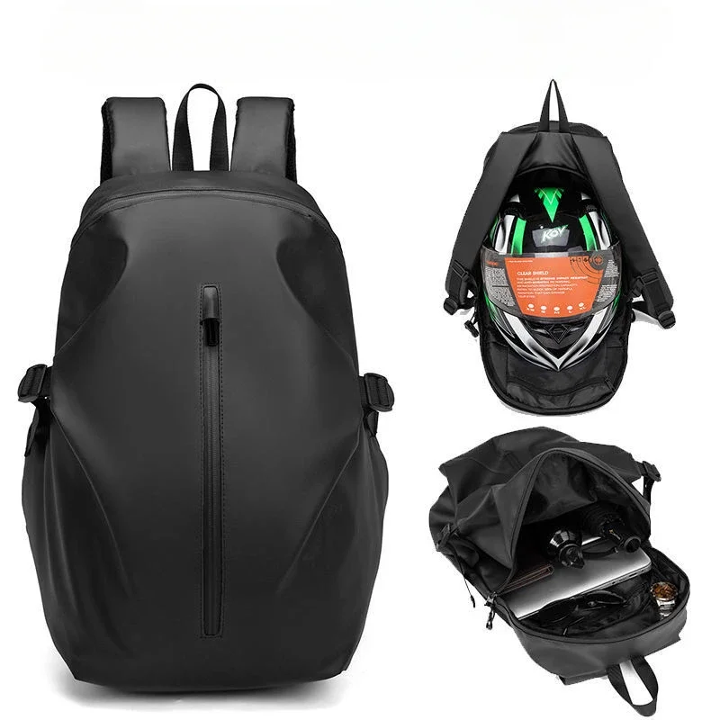 Motorcycle Backpack Outdoor Waterproof Moto Biker Cycling Riding Helmet Bag Rider Backpack Business Travel Laptop Bag