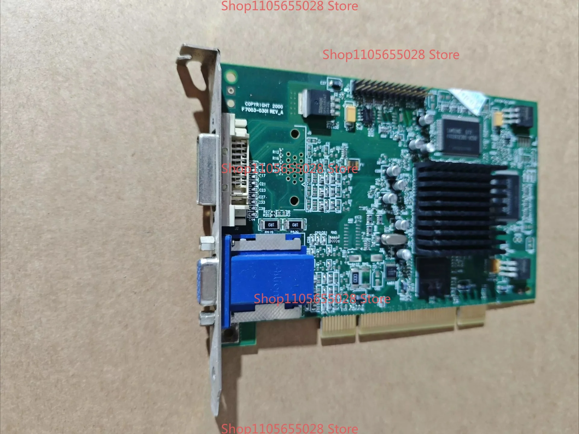 For Matrox F7003-0301 REV_A Capture Card DVI + VGA Interface PCI Slot with Heat Sink