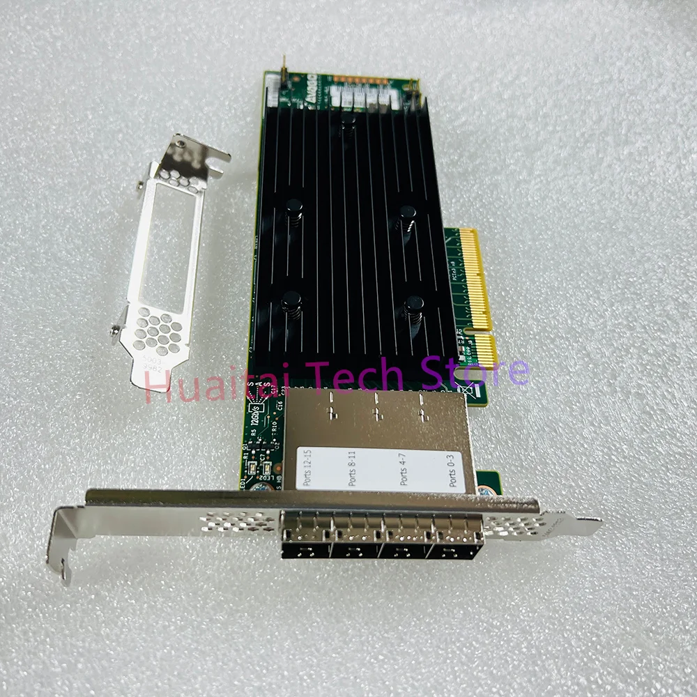 For LSI 16-port 12Gb/s HBA Passthrough Card IT SAS3224 Chip 9305-16E SFF8644